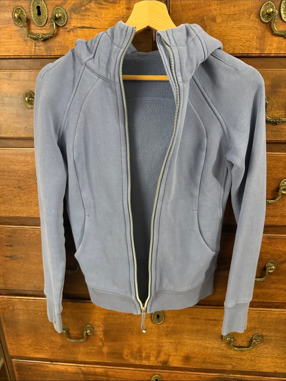 lululemon athletica Dusty Blue Full-Zip Hooded Jacket